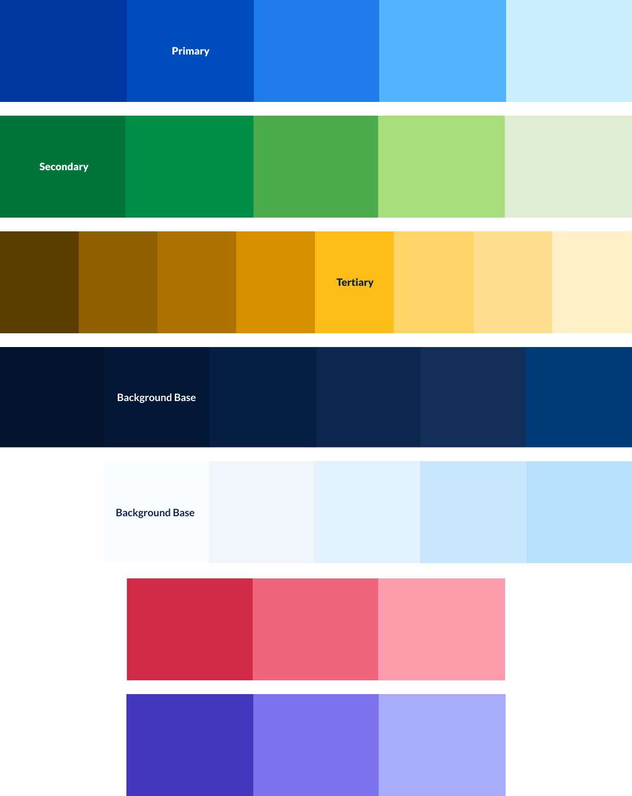 The enhanced color scales for the website.