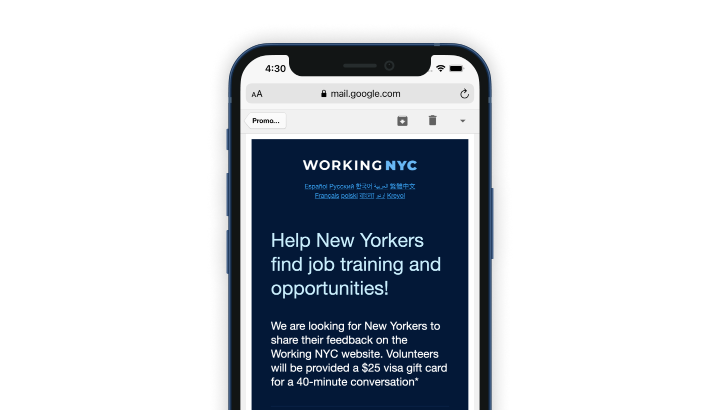 The NYC Benefits Platform Screening API landing page