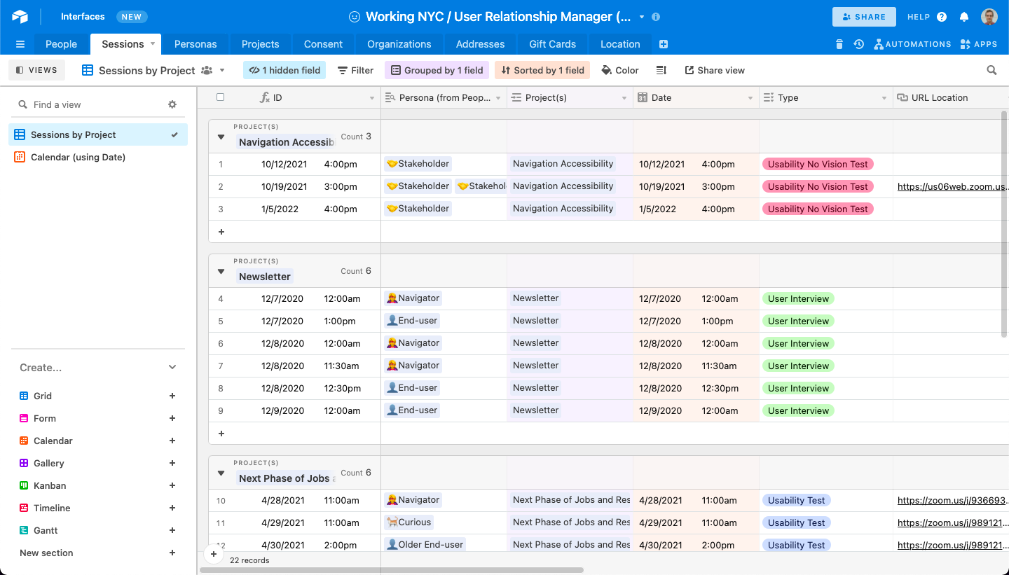 Working NYC User Relationship Manager